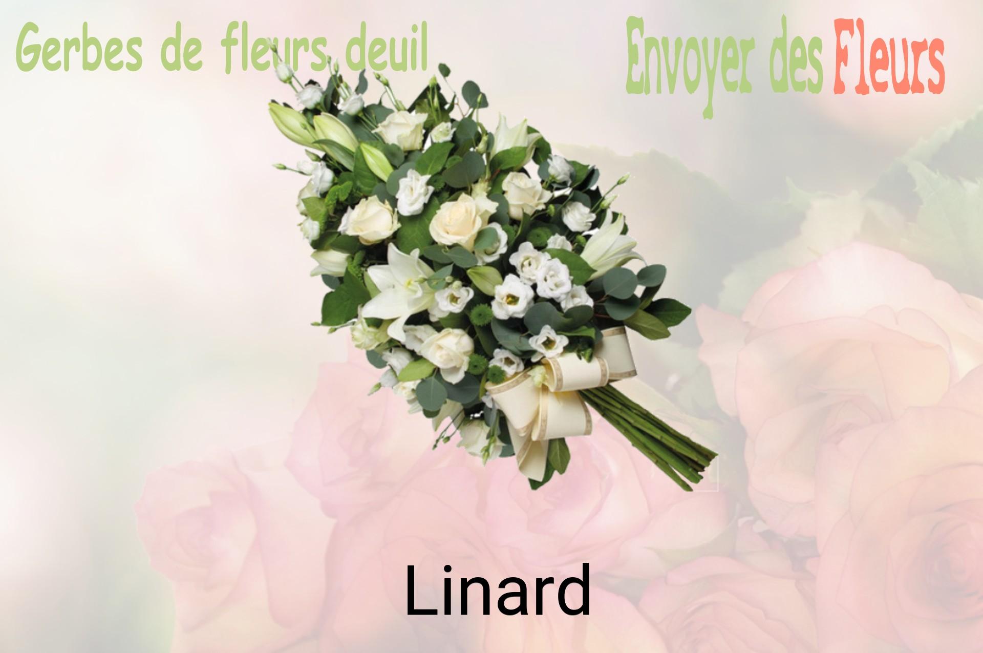 Gerbe de fleurs de deuil livrée à Linard